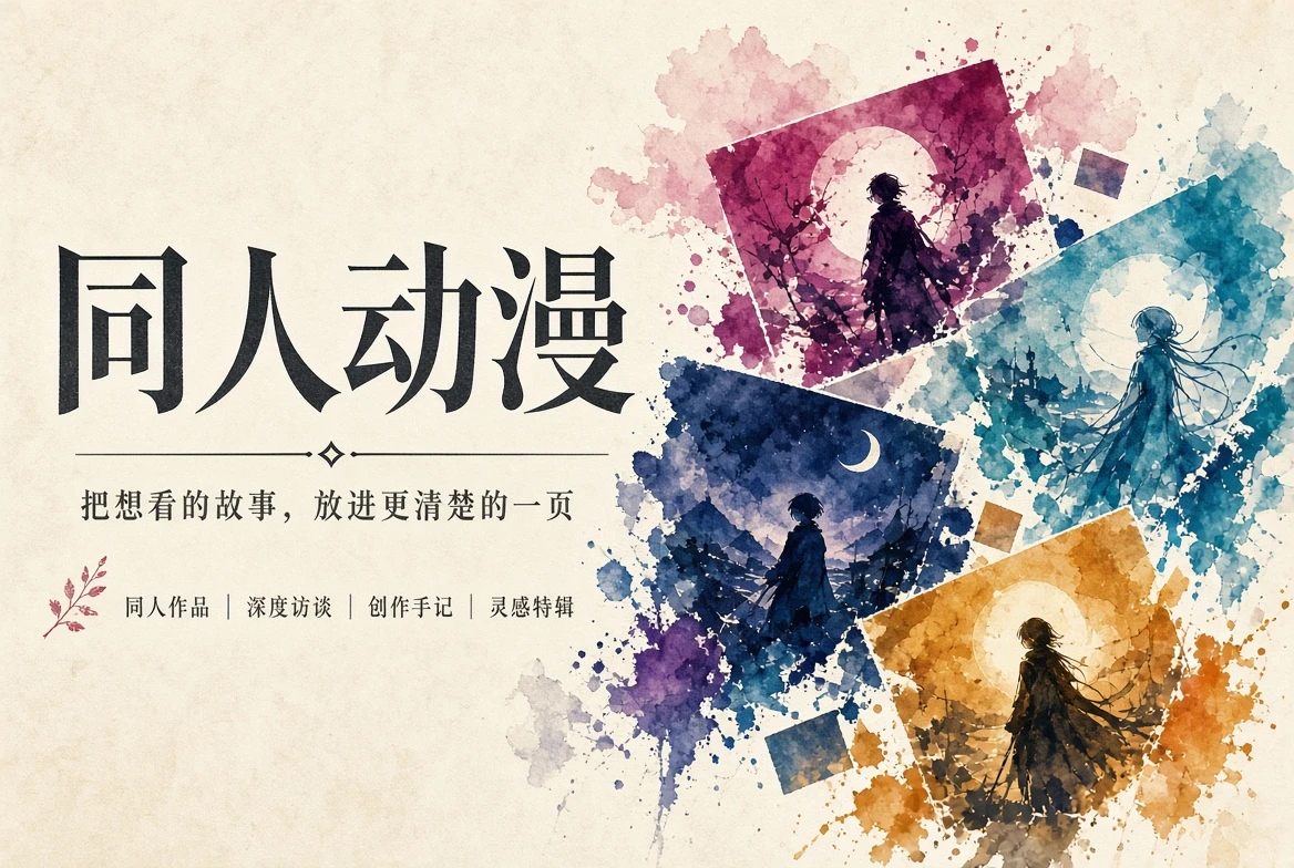 同人动漫杂志首页封面